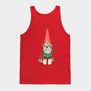 English Bulldog Gnomie Tank Top